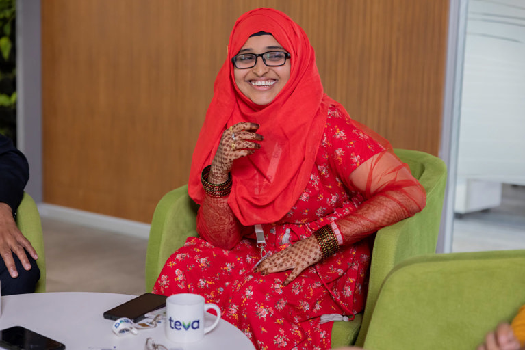 the woman in the hallway